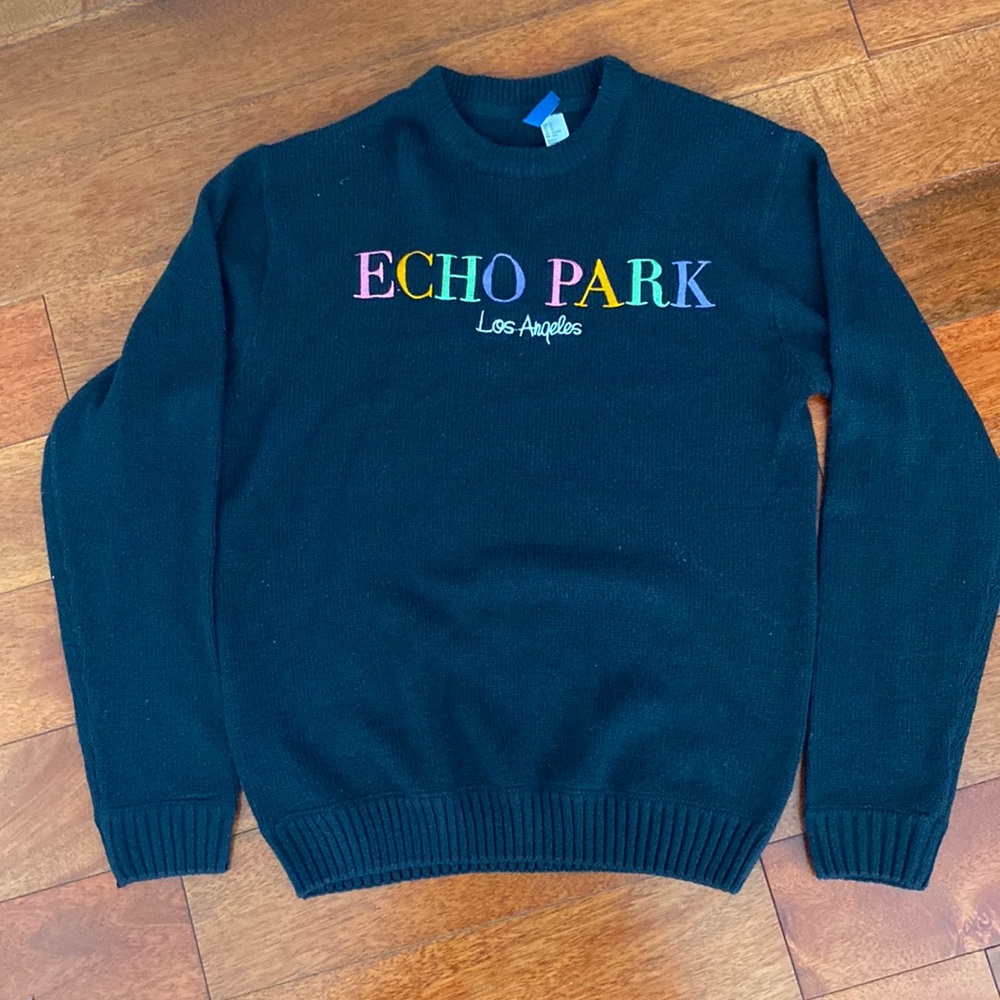 H&M black sweater echo park